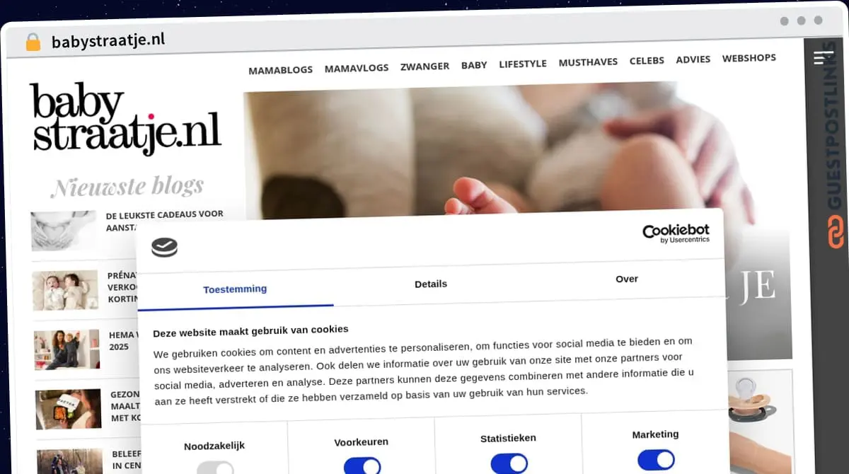 Publish Guest Post on babystraatje.nl