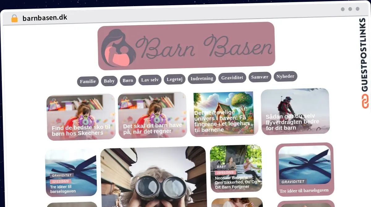 Publish Guest Post on barnbasen.dk