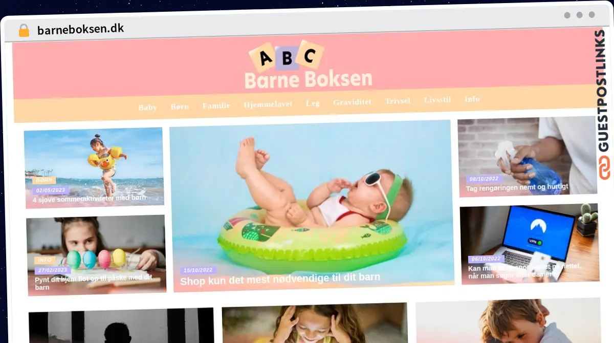 Publish Guest Post on barneboksen.dk