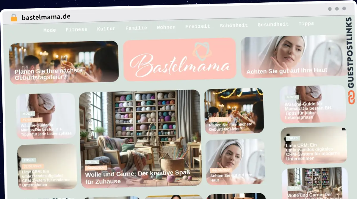 Publish Guest Post on bastelmama.de