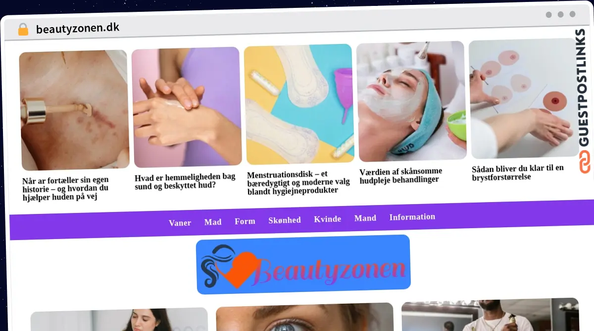 Publish Guest Post on beautyzonen.dk