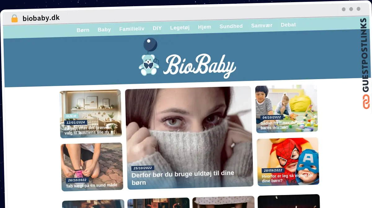 Publish Guest Post on biobaby.dk