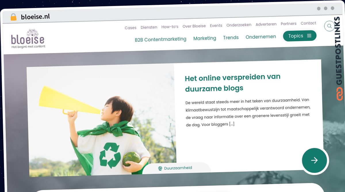 Publish Guest Post on bloeise.nl