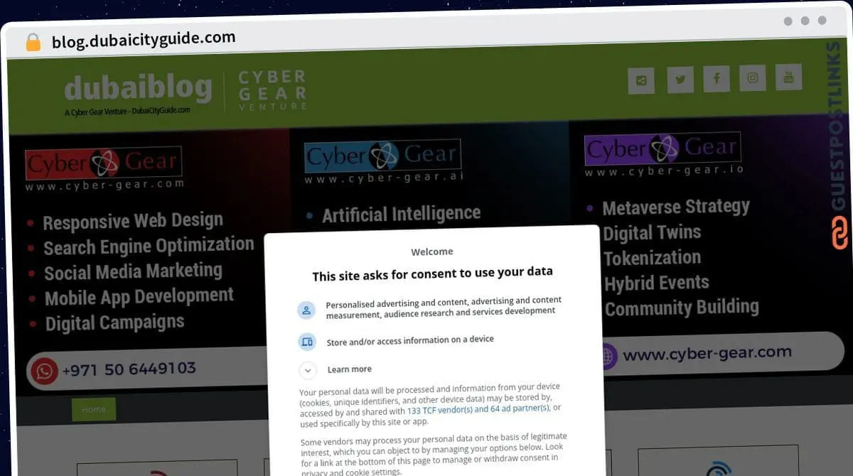 Publish Guest Post on blog.dubaicityguide.com