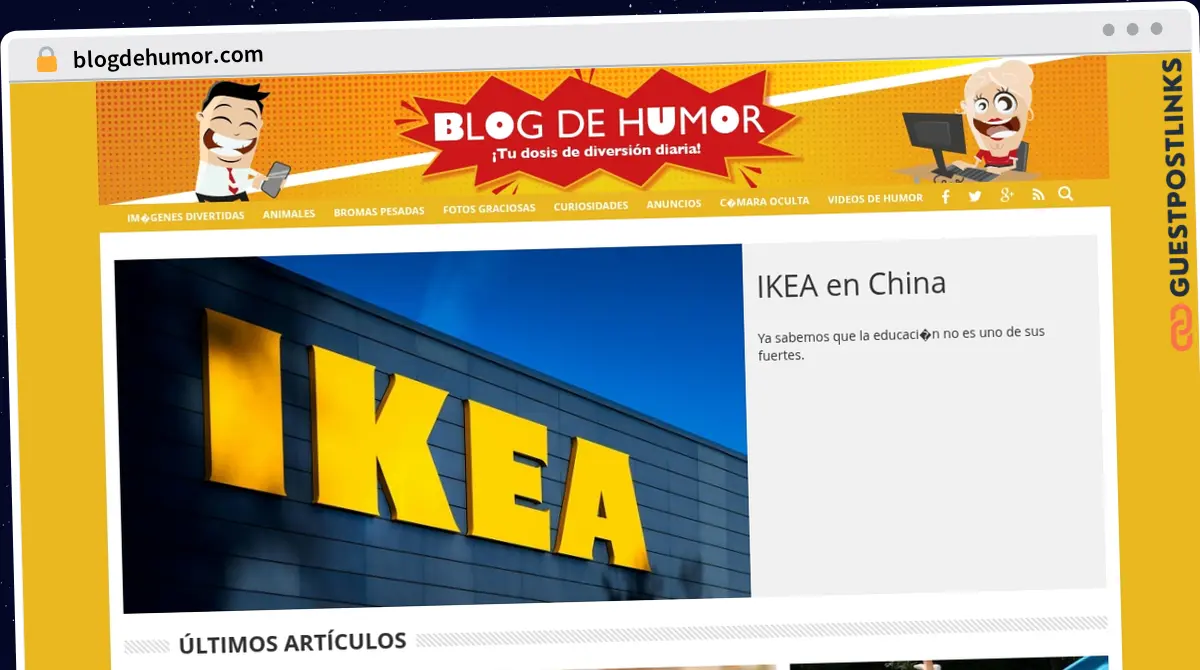 Publish Guest Post on blogdehumor.com