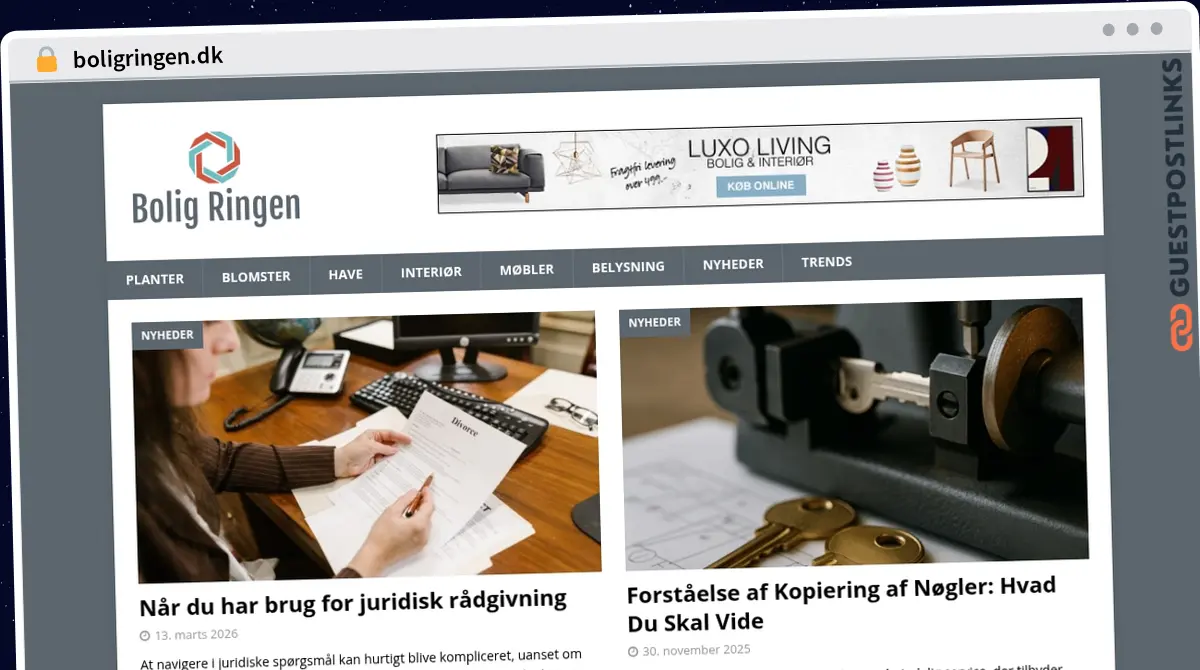 Publish Guest Post on boligringen.dk