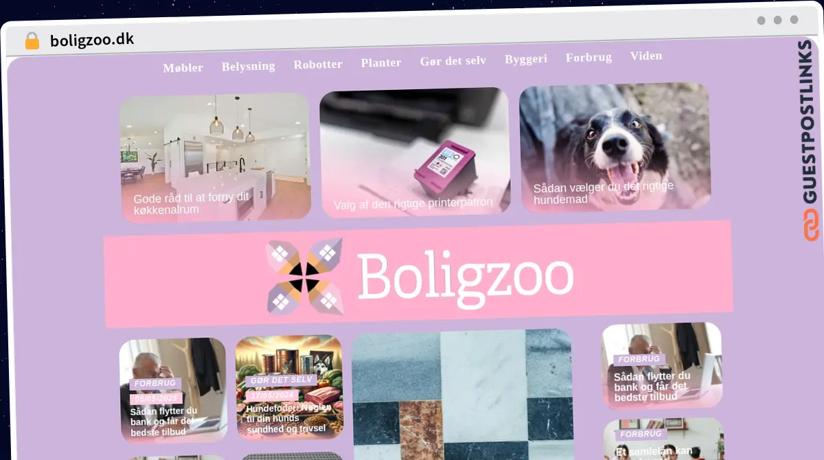 Publish Guest Post on boligzoo.dk