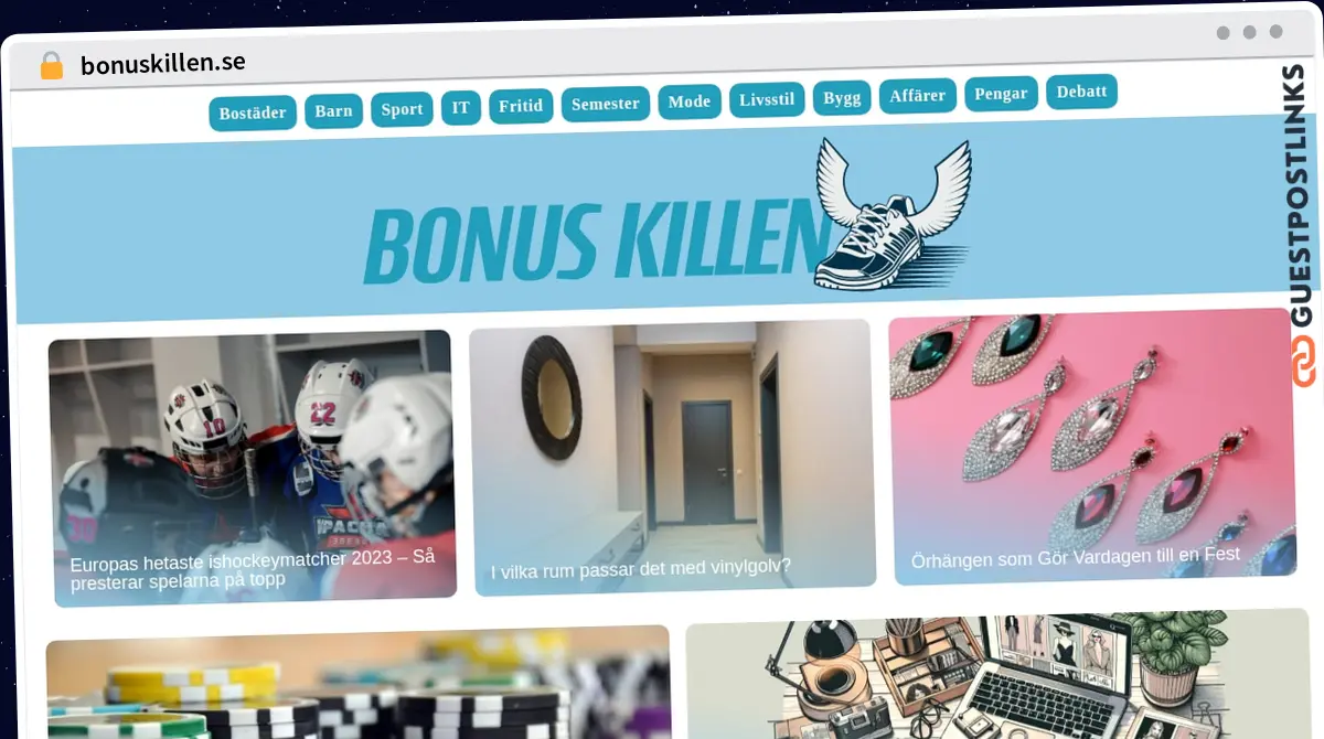 Publish Guest Post on bonuskillen.se