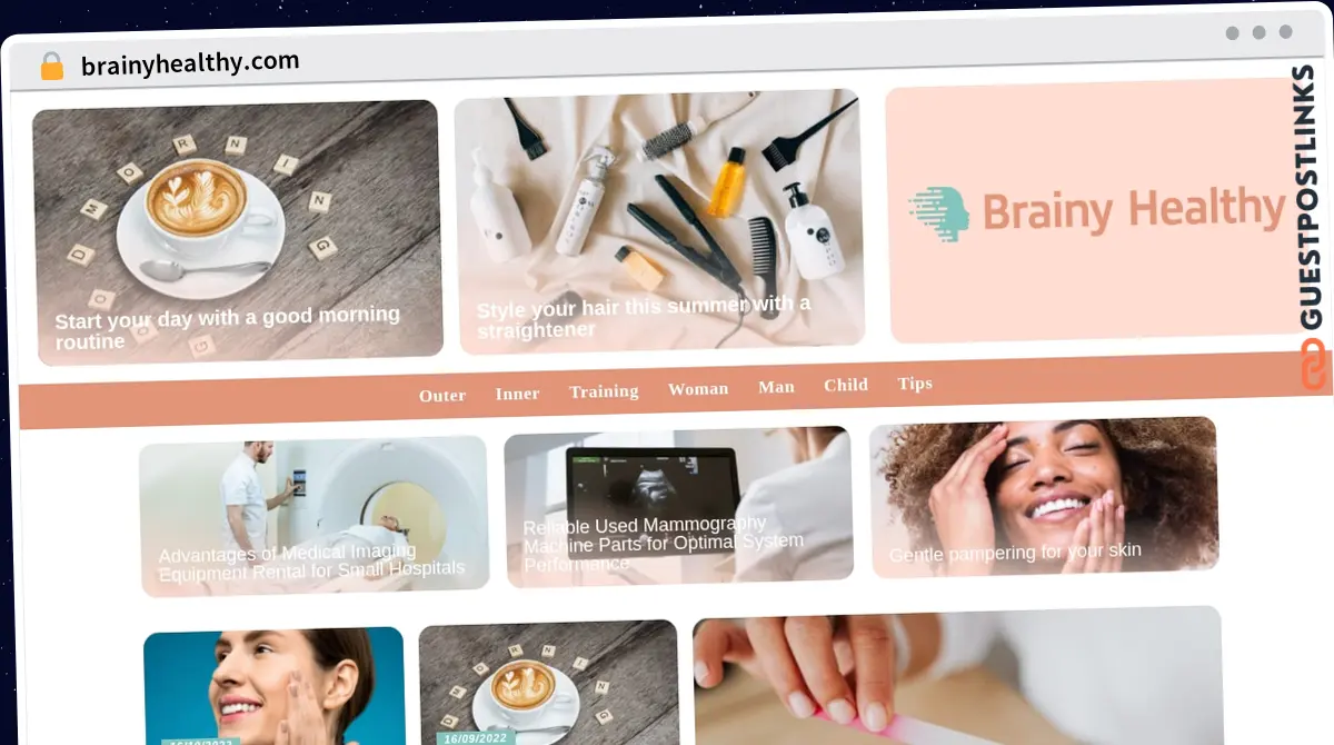 Publish Guest Post on brainyhealthy.com