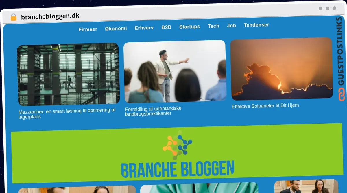 Publish Guest Post on branchebloggen.dk