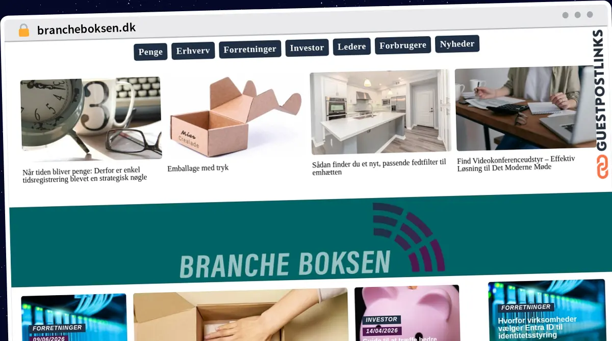 Publish Guest Post on brancheboksen.dk