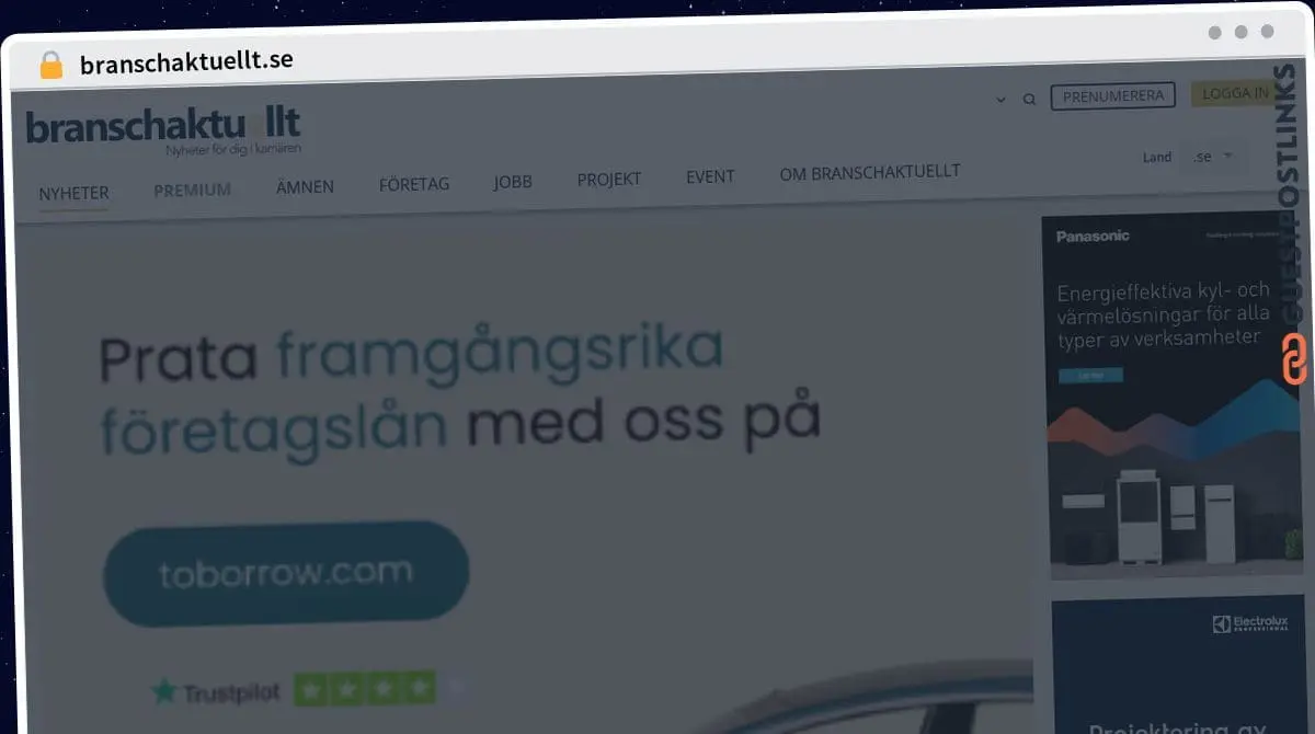 Publish Guest Post on branschaktuellt.se