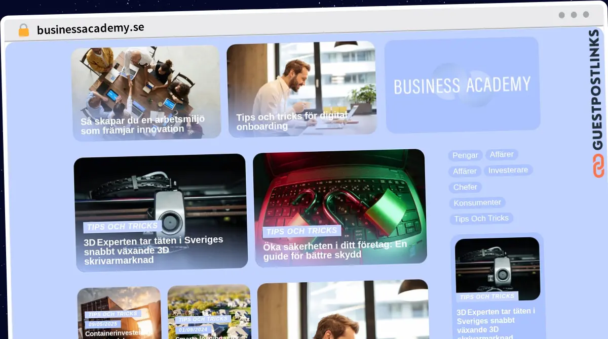 Publish Guest Post on businessacademy.se