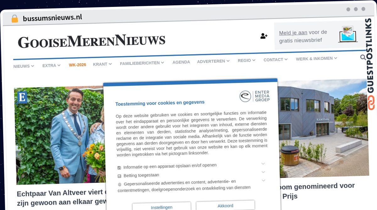 Publish Guest Post on bussumsnieuws.nl