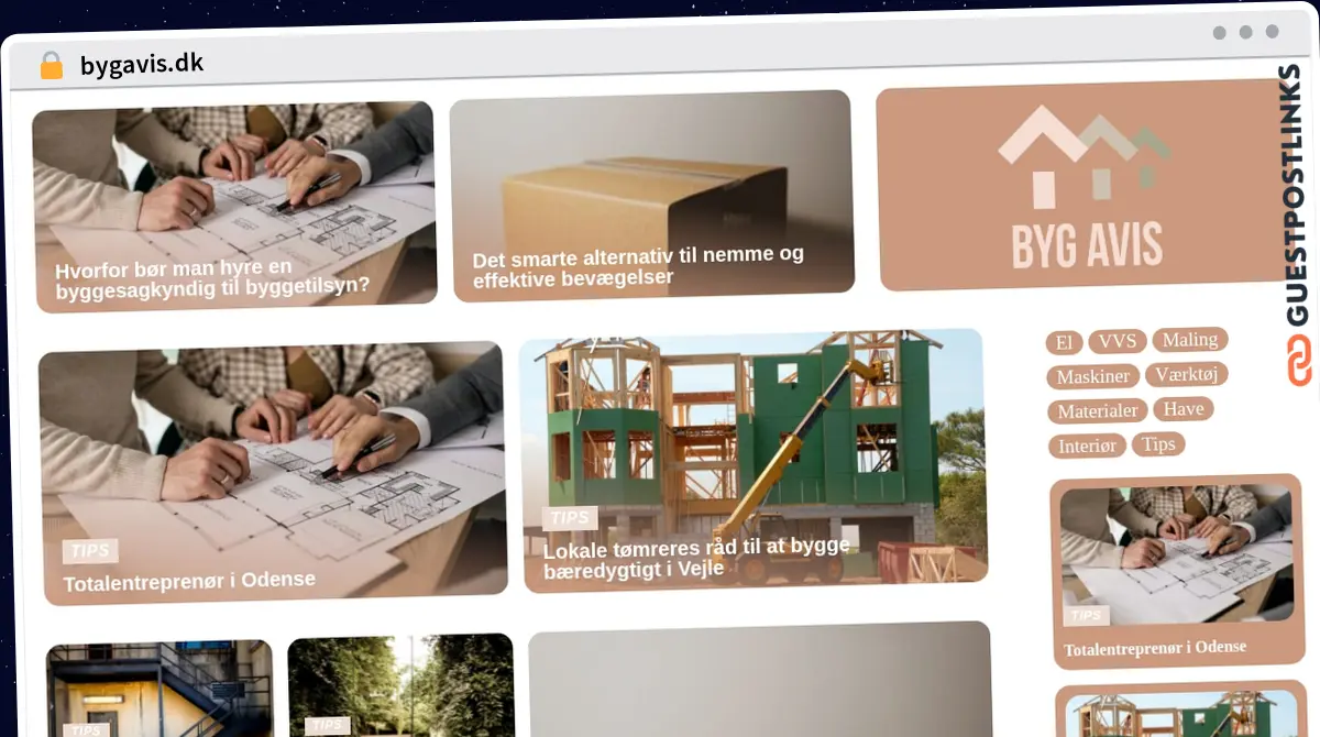 Publish Guest Post on bygavis.dk