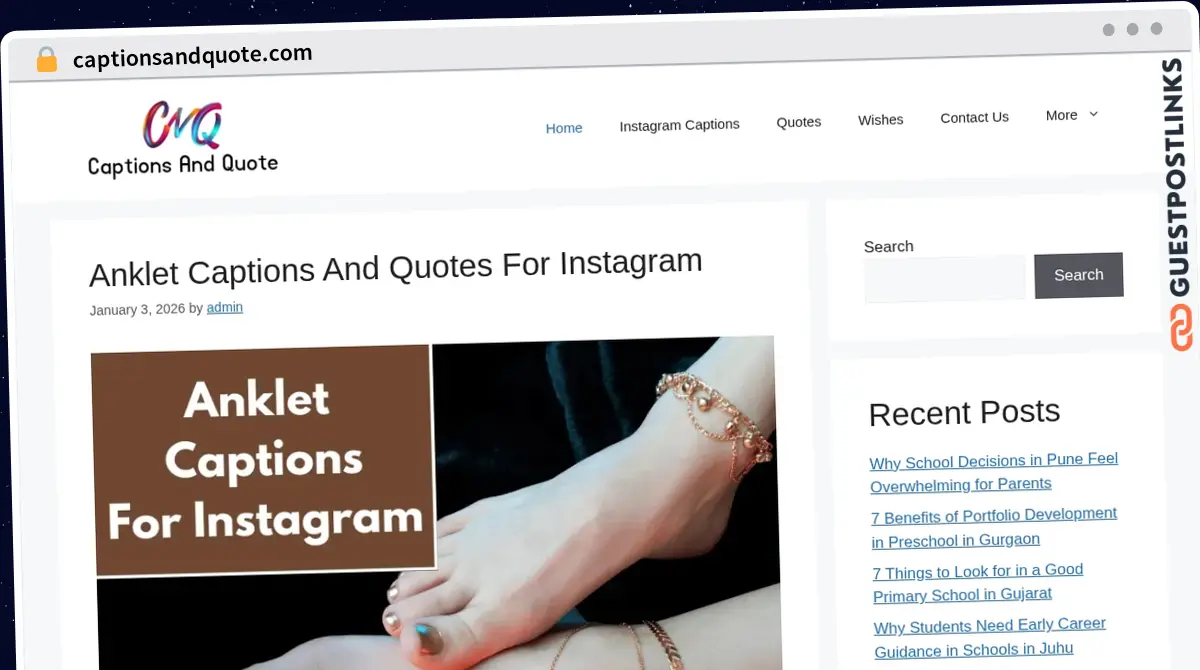 Publish Guest Post on captionsandquote.com