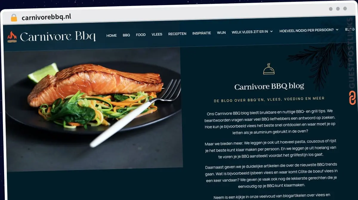 Publish Guest Post on carnivorebbq.nl