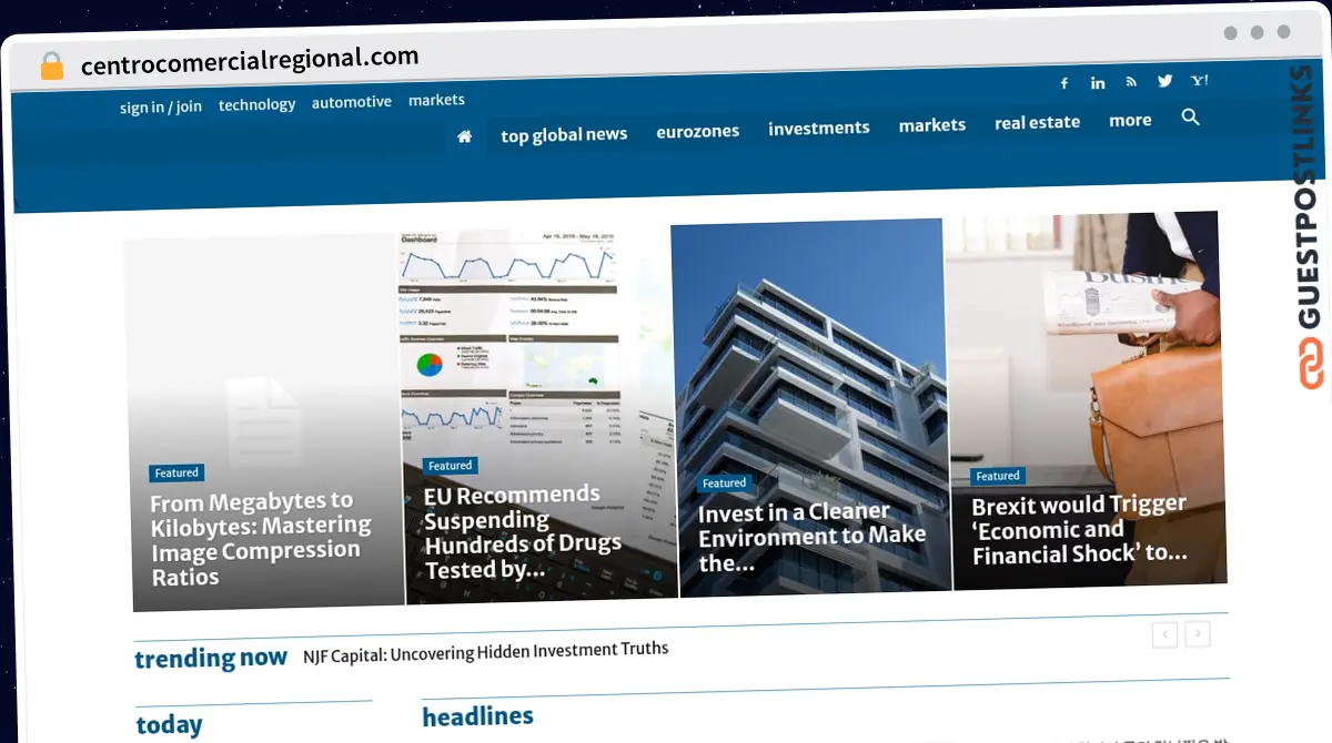 Publish Guest Post on centrocomercialregional.com