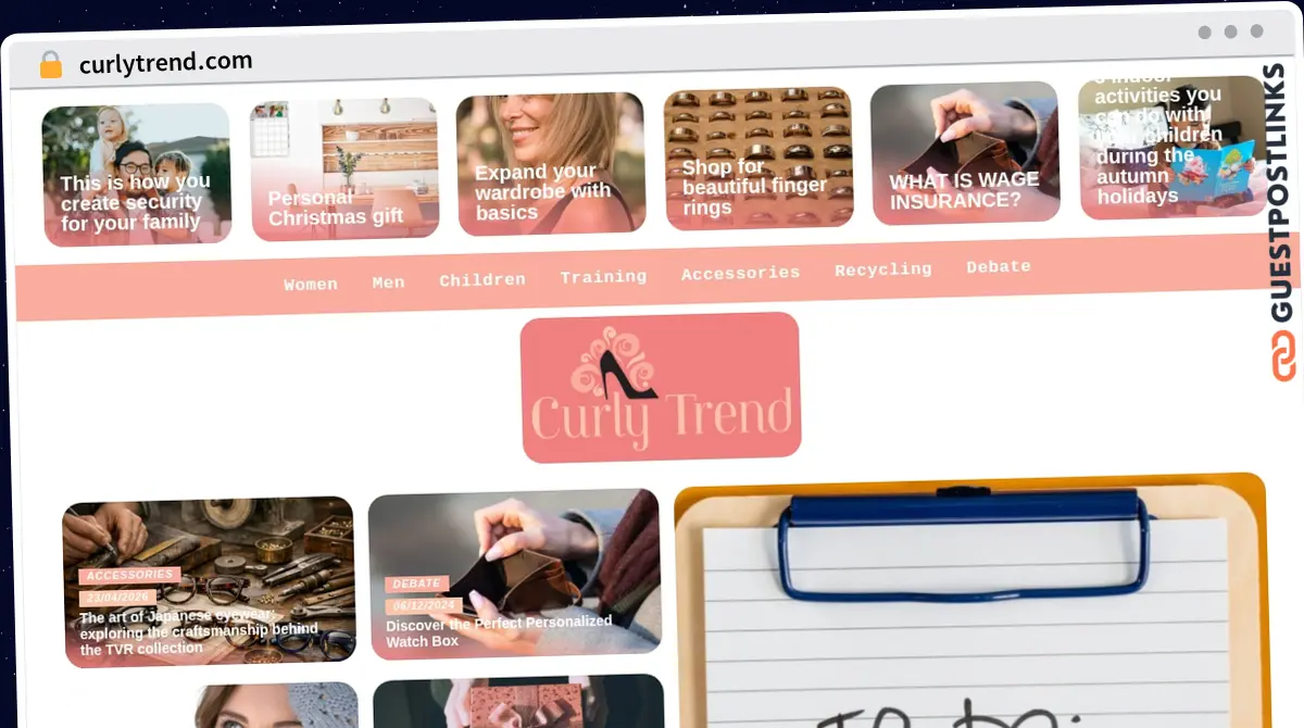 Publish Guest Post on curlytrend.com
