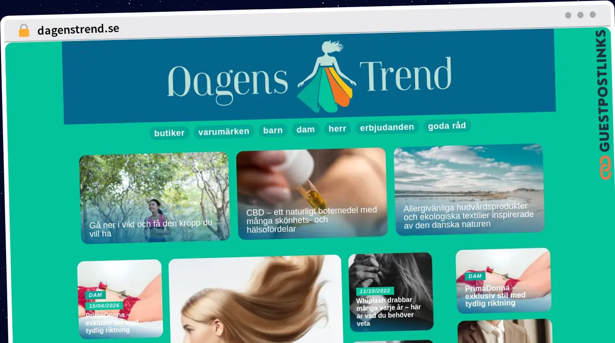 Publish Guest Post on dagenstrend.se