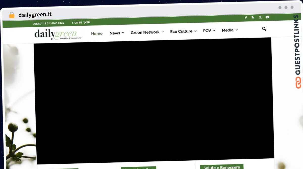 Publish Guest Post on dailygreen.it