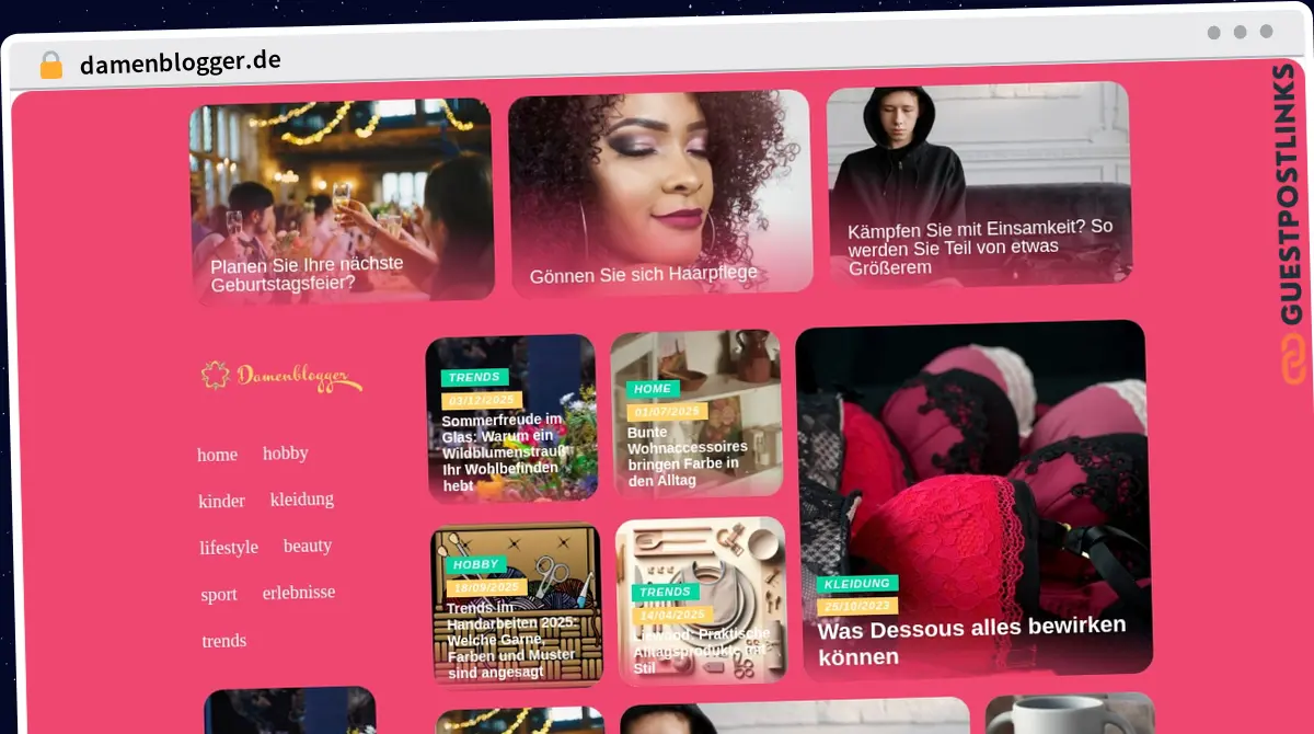 Publish Guest Post on damenblogger.de