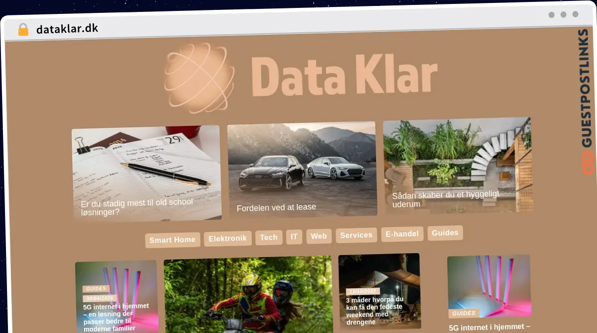 Publish Guest Post on dataklar.dk