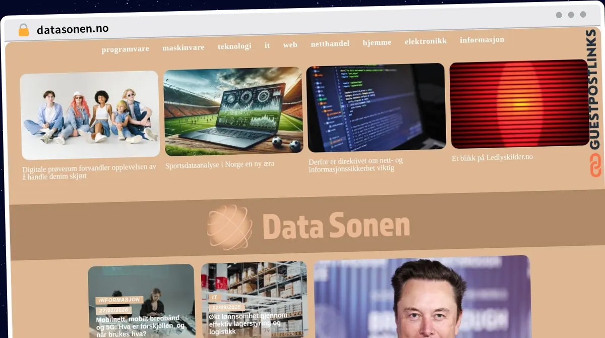 Publish Guest Post on datasonen.no