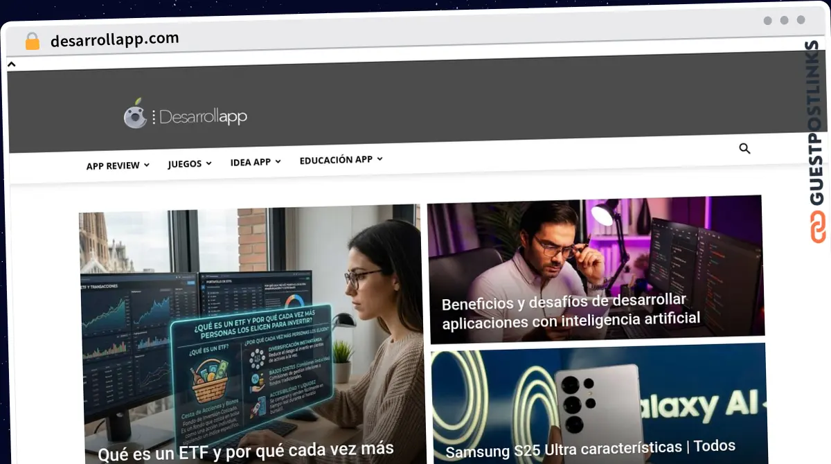 Publish Guest Post on desarrollapp.com