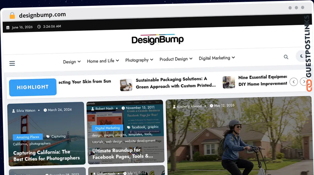 Publish Guest Post on designbump.com