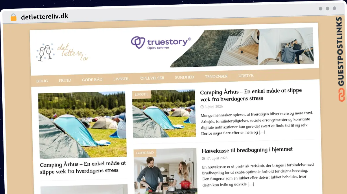 Publish Guest Post on detlettereliv.dk