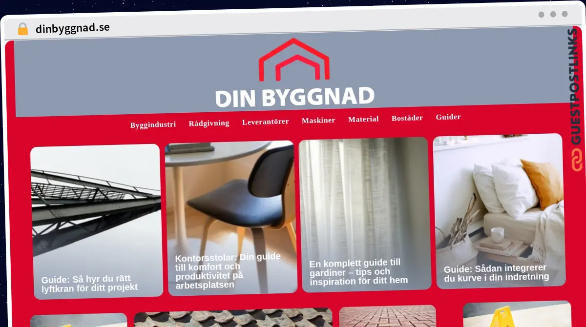 Publish Guest Post on dinbyggnad.se