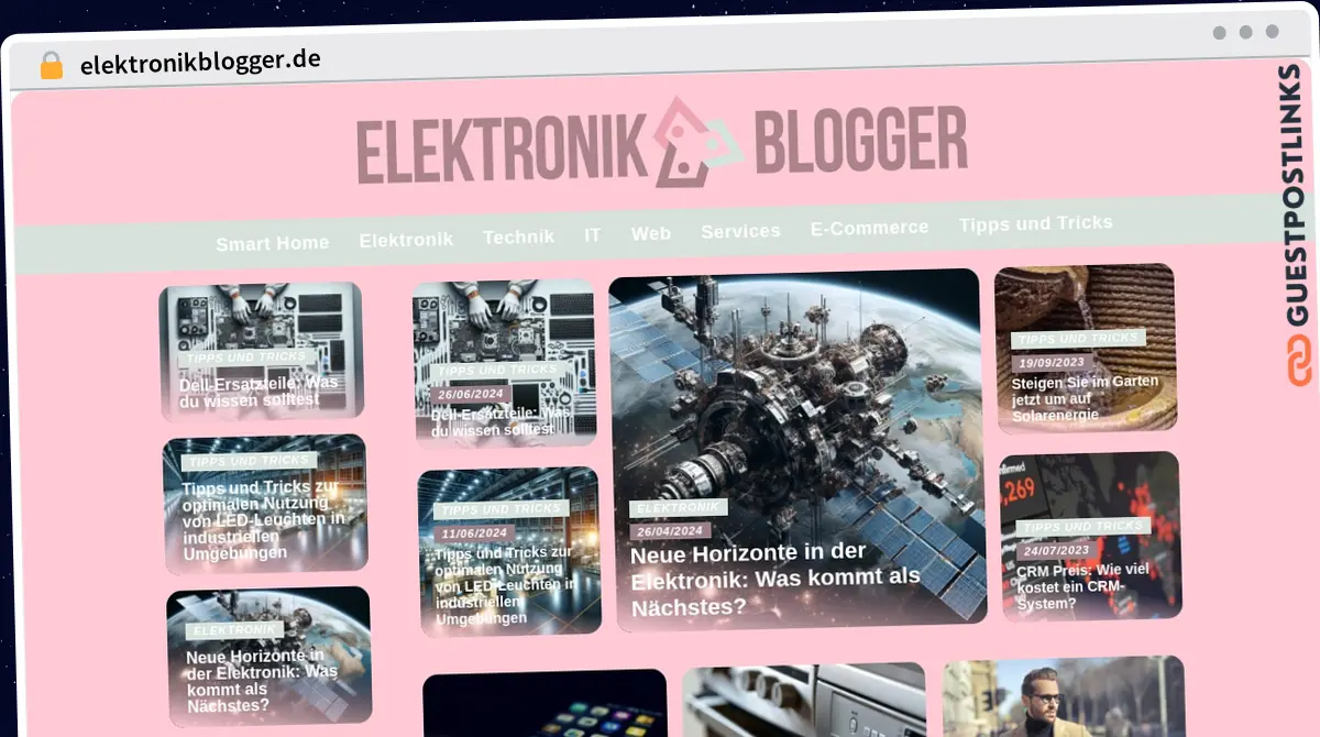 Publish Guest Post on elektronikblogger.de