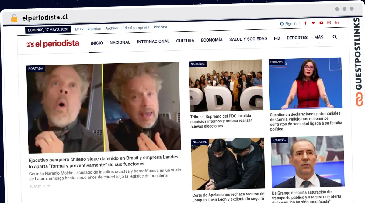 Publish Guest Post on elperiodista.cl