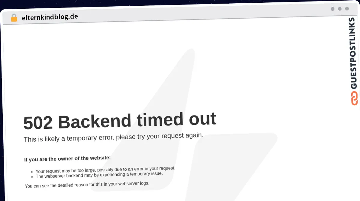 Publish Guest Post on elternkindblog.de