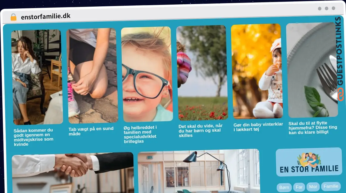 Publish Guest Post on enstorfamilie.dk