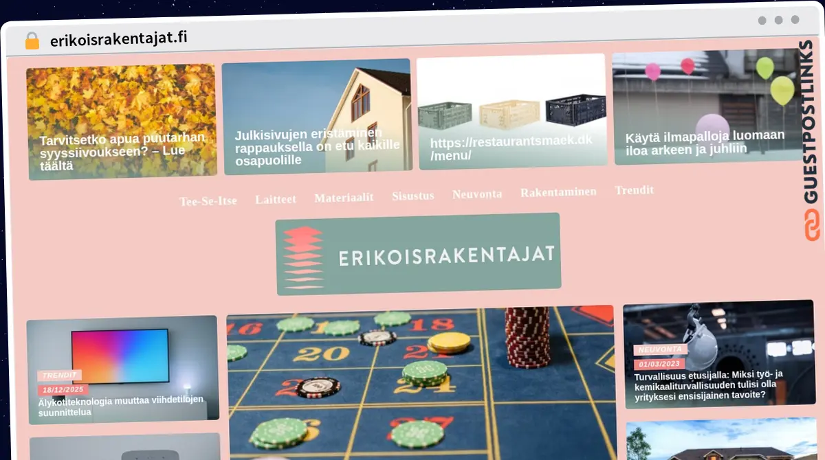 Publish Guest Post on erikoisrakentajat.fi