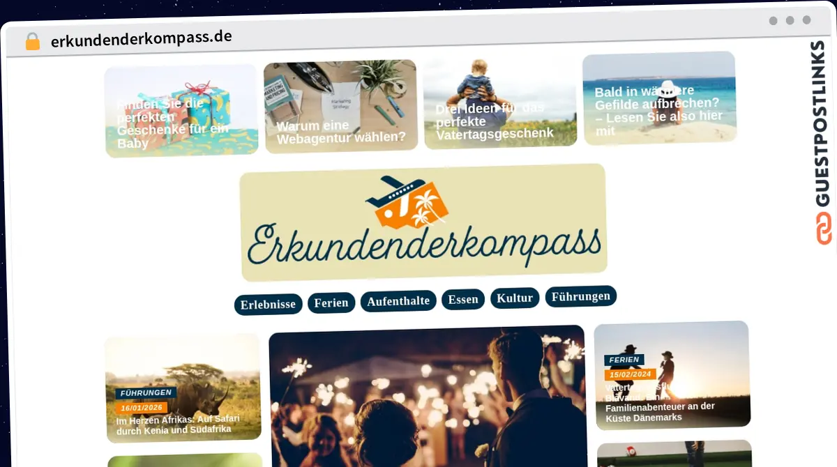 Publish Guest Post on erkundenderkompass.de