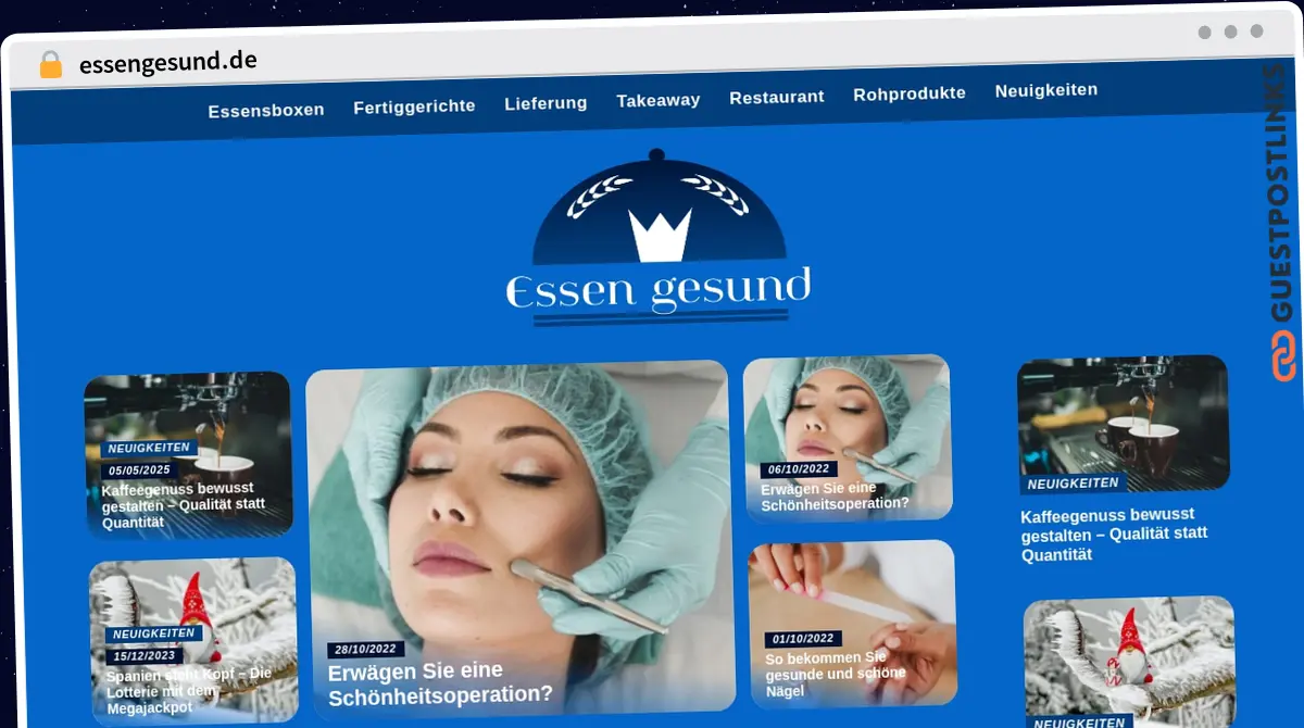 Publish Guest Post on essengesund.de