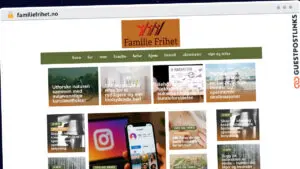 Publish Guest Post on familiefrihet.no