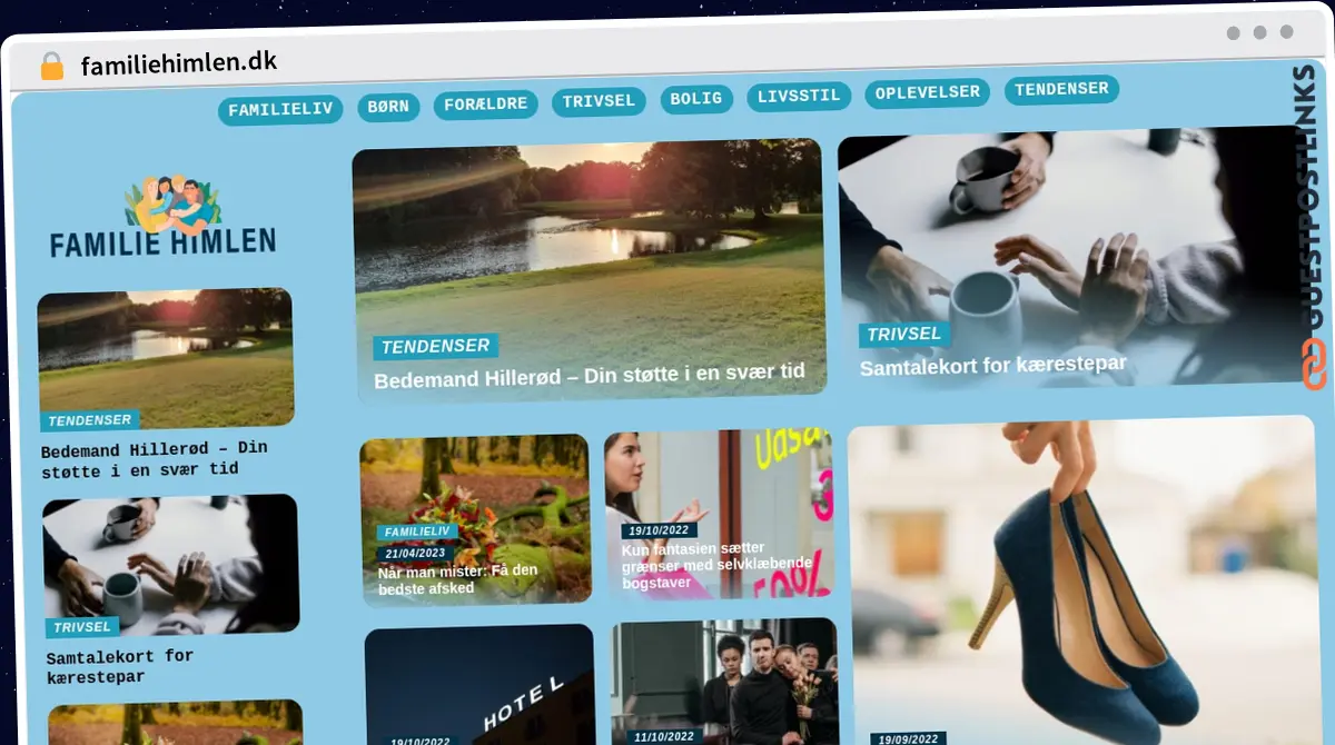 Publish Guest Post on familiehimlen.dk