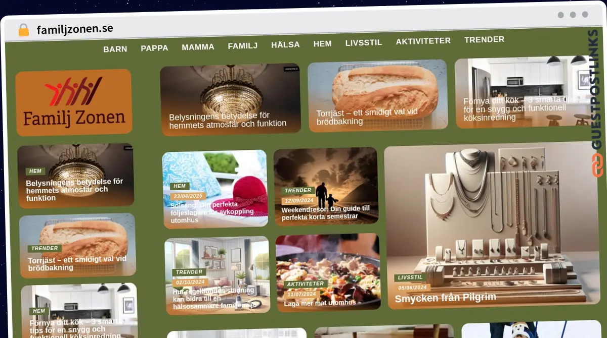 Publish Guest Post on familjzonen.se