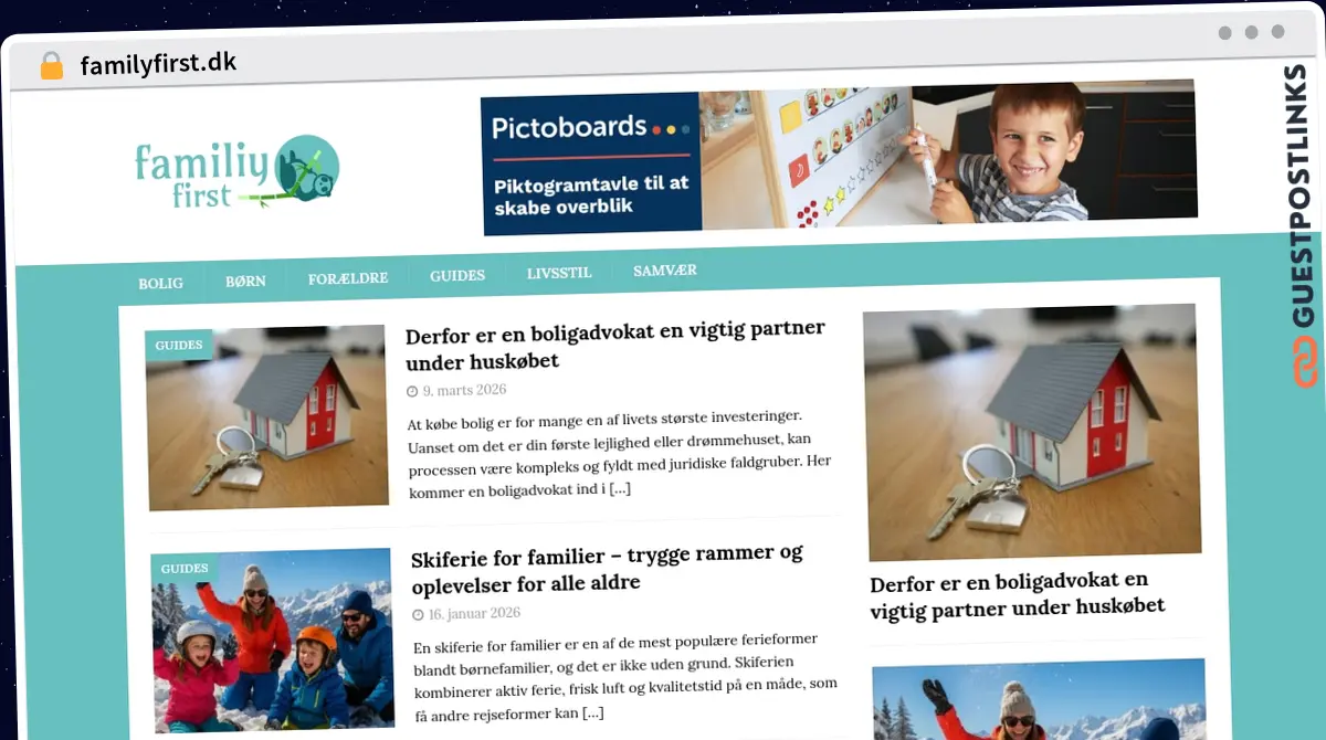 Publish Guest Post on familyfirst.dk