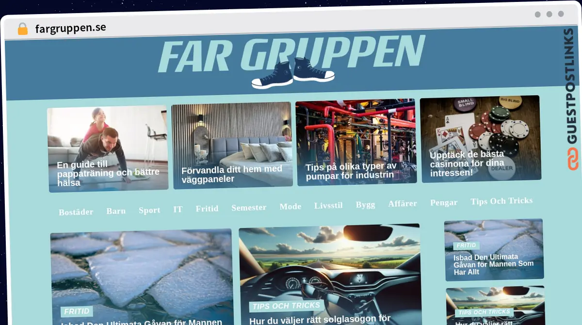 Publish Guest Post on fargruppen.se