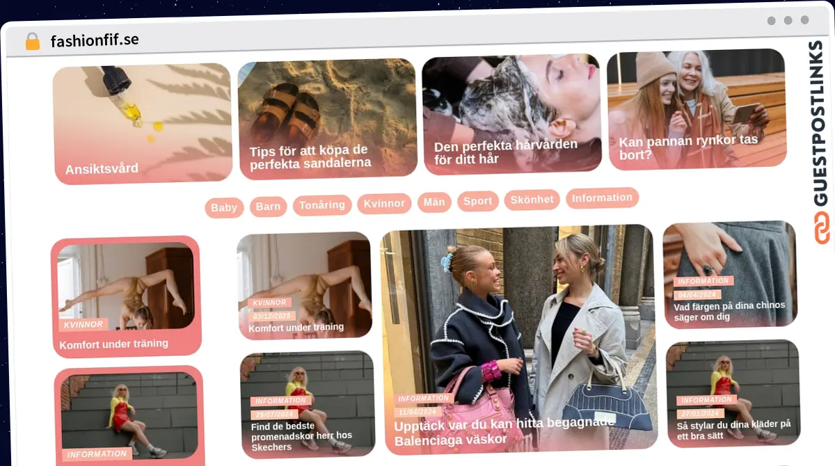 Publish Guest Post on fashionfif.se