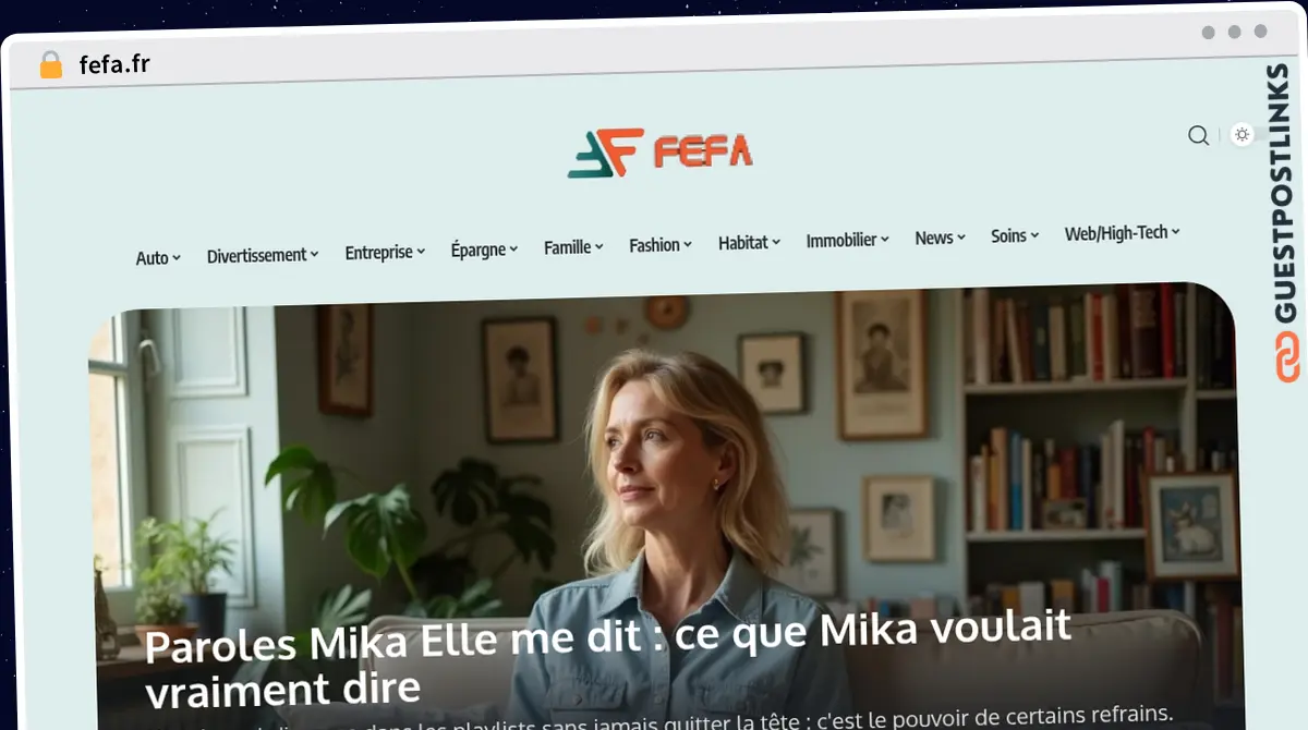 Publish Guest Post on fefa.fr