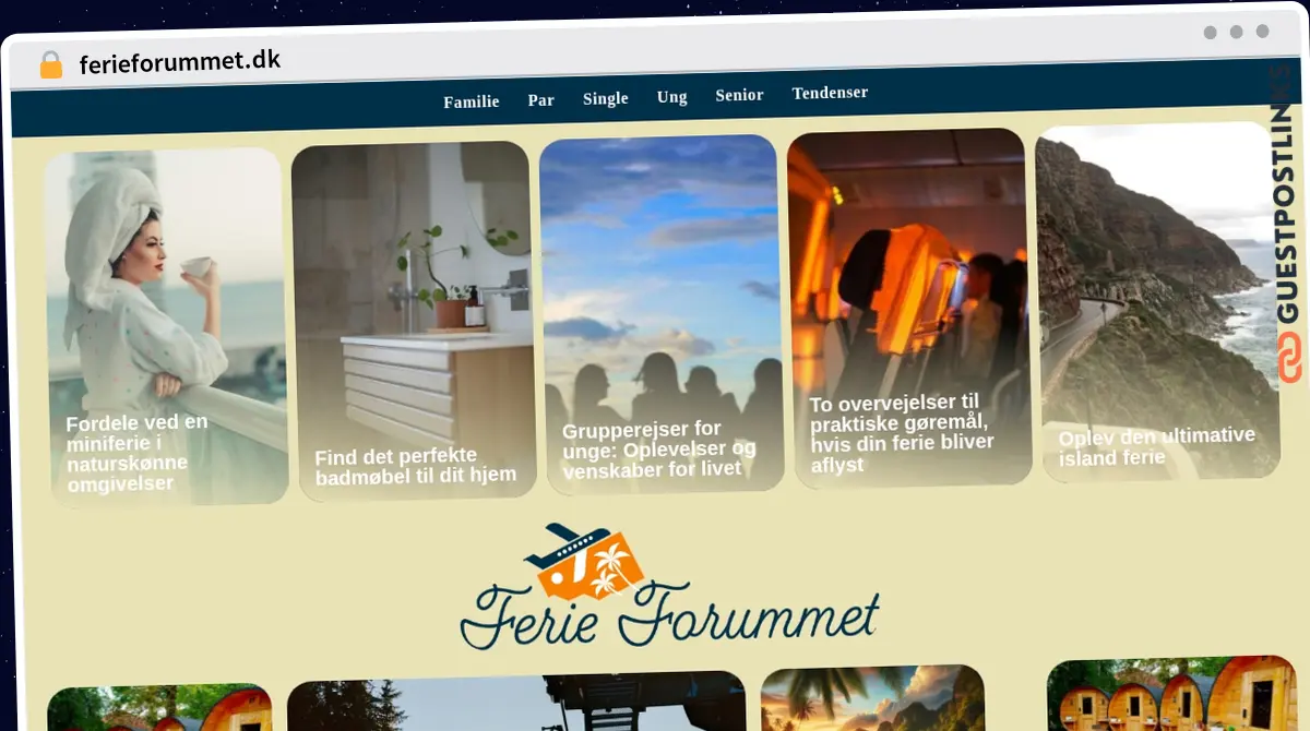 Publish Guest Post on ferieforummet.dk