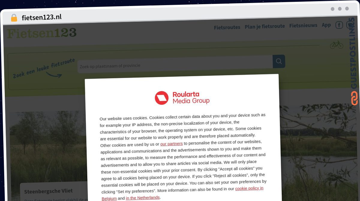 Publish Guest Post on fietsen123.nl