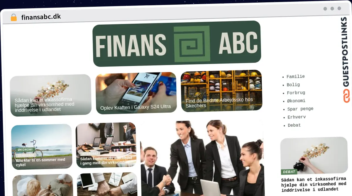 Publish Guest Post on finansabc.dk