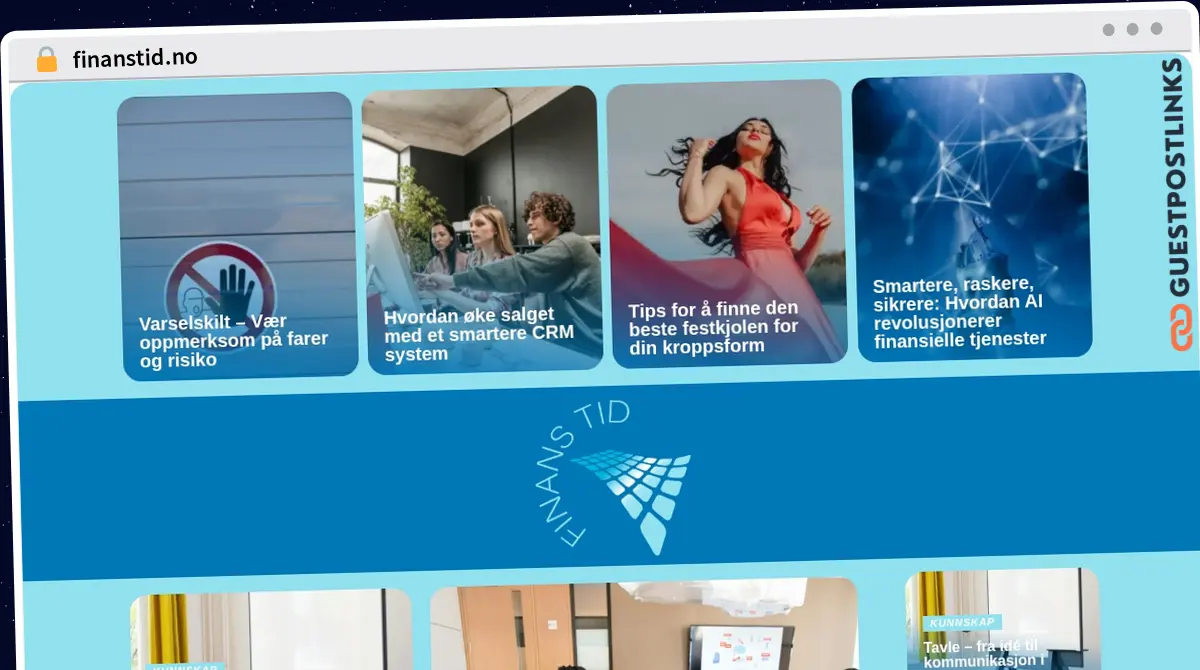 Publish Guest Post on finanstid.no